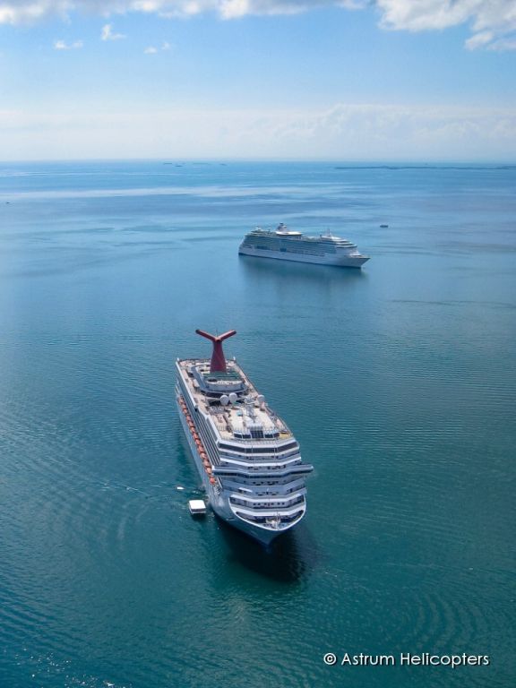 Cruise Ship from an Astrum Helicopter